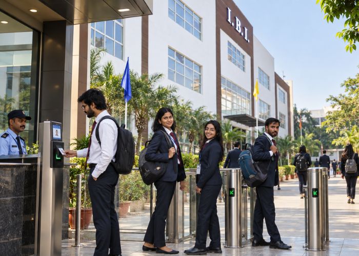 University campus entrance