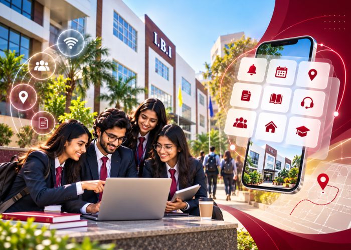 Connected modern campus workspace